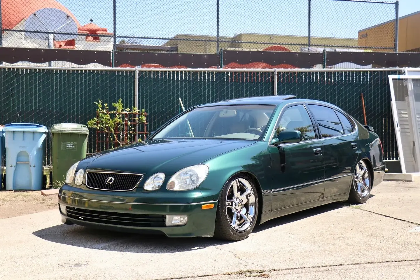 Hi-Caliber Culture Vault photography of a green Lexus GS300